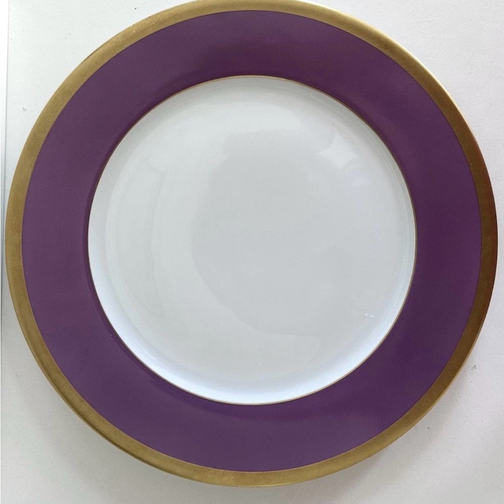 Haviland Laque de Chine Gold Amethyst Charger Plate (12 1/4  inches)